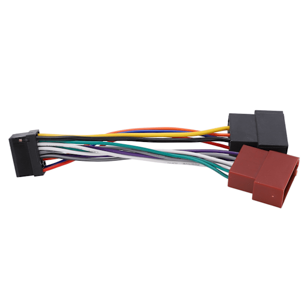 ISO Ledningsnettkontakt Adapterplugg 16-polet Bilstereo Radio Loom Utbytting for Alpine