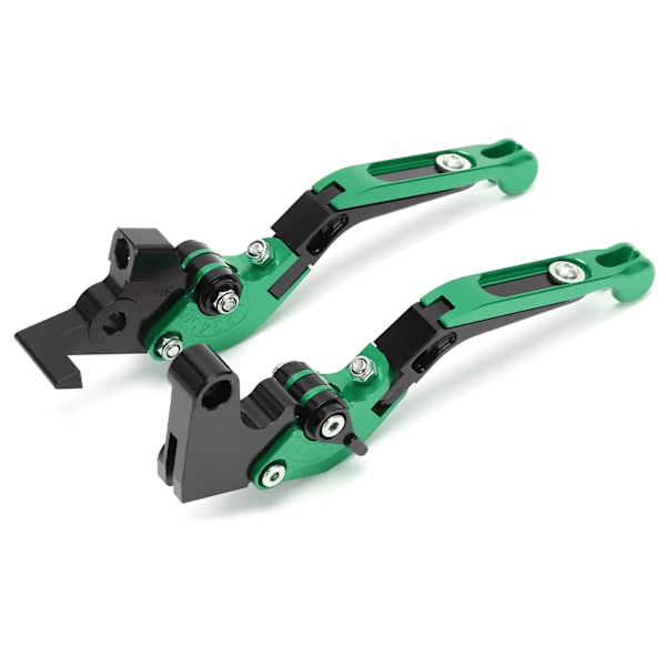 2 stk. Motorcykel Brems- og Koblingsgreb Justerbare CNC Aluminium Legering Udskiftning til YAMAHA XJ6 DIVERSION 2009‑2015 Grøn