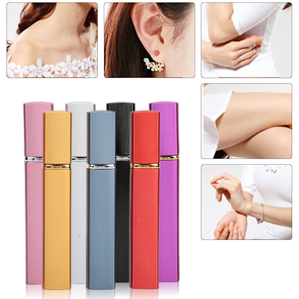 7 Pcs Refillable Perfume Atomizer Empty Liquid Dispensing Spray Aluminum Bottles 12ml