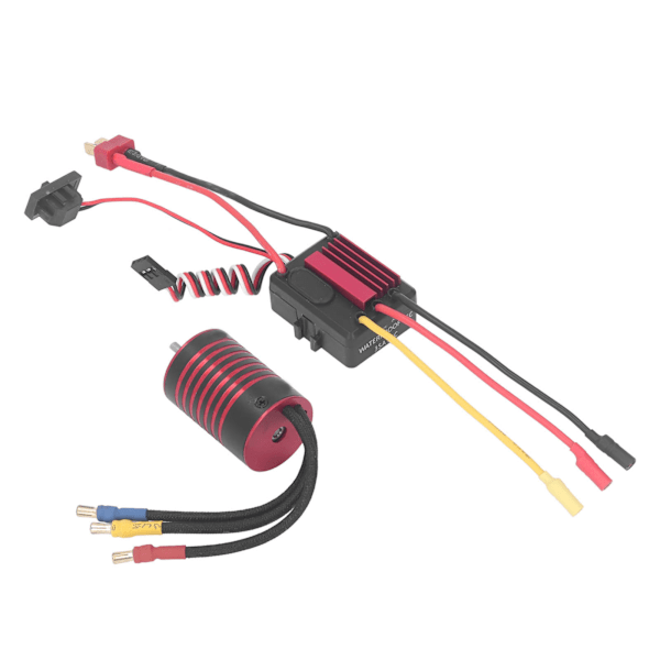 Motor ESC Set 2838 borstlös motor och 35A borstlös ESC-ersättning för 1/14 1/16 RC Car Red 4400KV