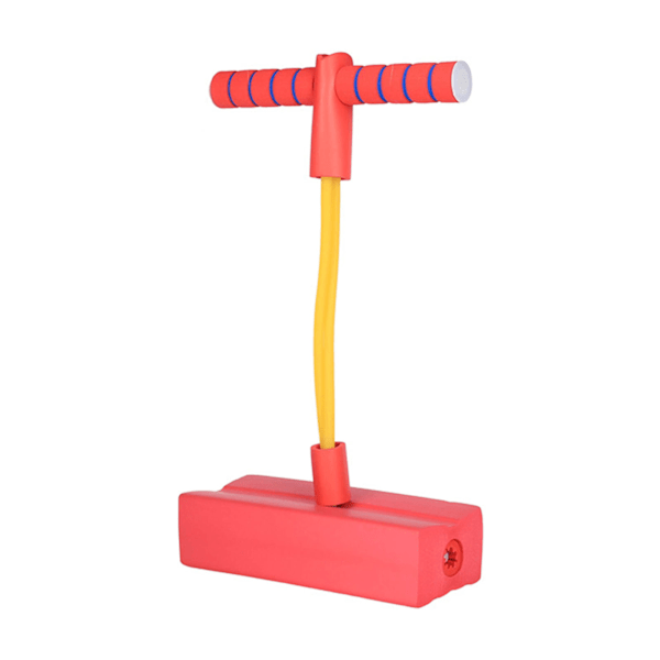 Foam Pogo Stick främja växande träningsbalans Lätt att greppa hoppleksak utomhus för Barn Röd