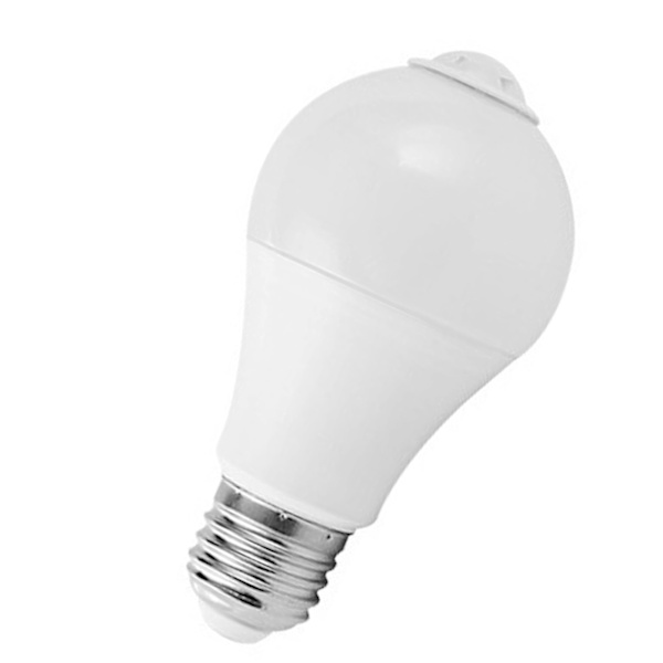 LED rörelsesensor glödlampa E27 gängad bajonett 9W infraröd Smart Body rörelsesensor glödlampa för hall