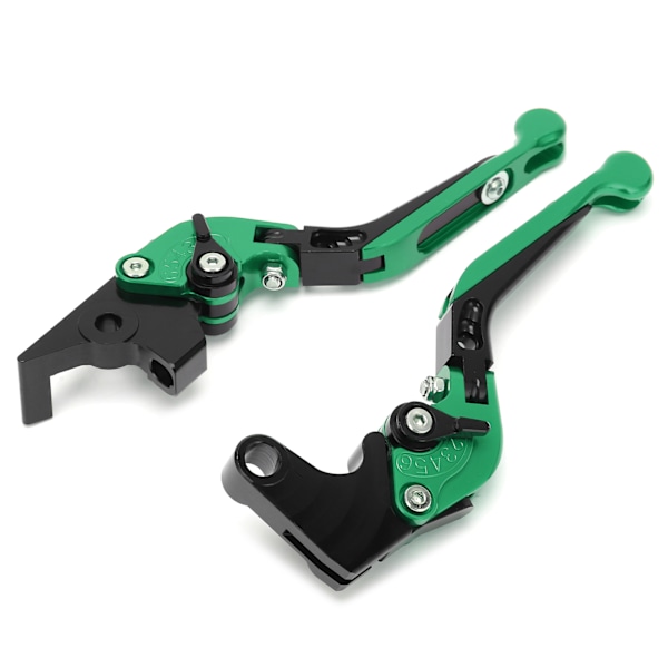 2 stk. Motorcykel Brems- og Koblingsgreb Justerbare CNC Aluminium Legering Udskiftning til YAMAHA XJ6 DIVERSION 2009‑2015 Grøn