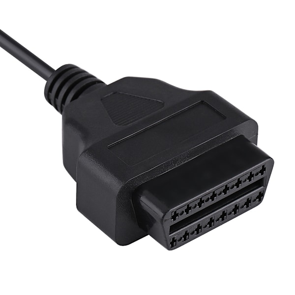 7-polig till 16-polig OBD2 OBDII-adapterkontakt Diagnostikkabel för Ford