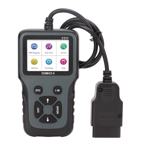 OBD2-scanner OBDII 9‑16V diagnostisk scanningsværktøj LCD-skærm Fejlkodelæser scanningsværktøj