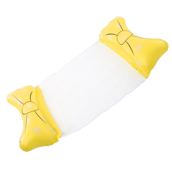 Oppustelig Pool Float Hængekøje Bærbar Vandhængekøje Pool Float til voksne Gul