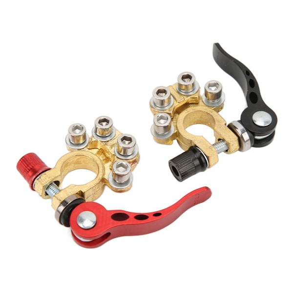 Battery Terminal Connector 4-Way Quick Release Positive Negative Switch Top Post Clamp