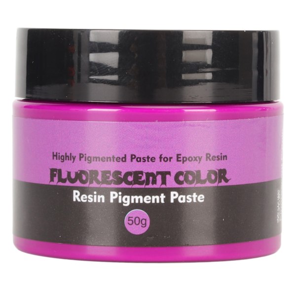 50g Fluorescerande Färg Resin Pigmentpasta Hög Koncentration Högpigmenterad Resin Pigmentpasta för DIY Målning Konst Fluorescerande Lila