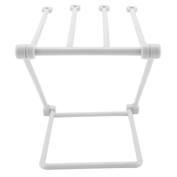 Plast Tyk Stabil Foldbar Køkkenrulle Stativ Organizer Holder (Grå)