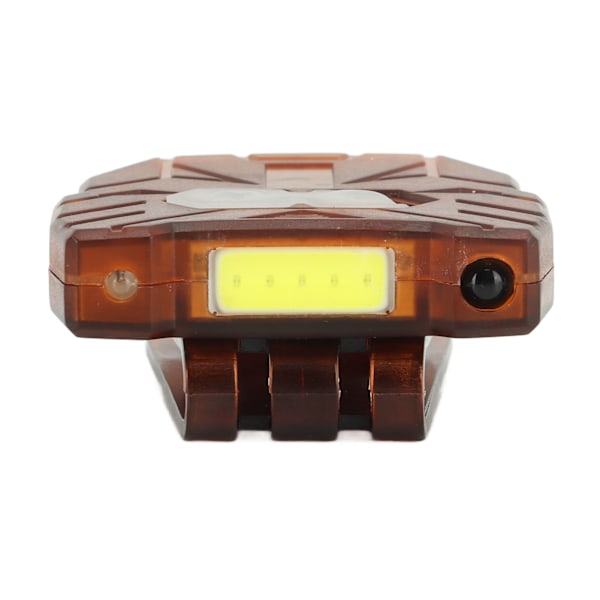 Clip On Hat Light Motion Sensing 2 växlar USB Uppladdningsbar mini handsfree COB pannlampa för vandring Fiske Löpning