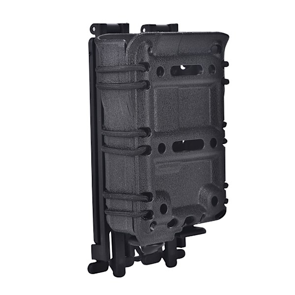 Plast Magasinholder Sæt Holster til Molle System Vest Udendørs Jagt Camping (sort)