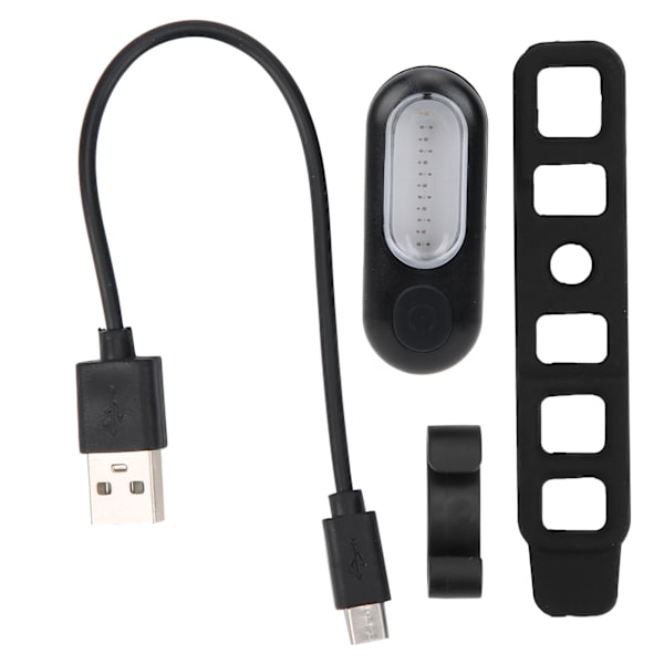 Sykkelsikkerhetsbaklys Vanntett USB-oppladbar Advarsel COB Baklys Rød Blå Dobbel Farge