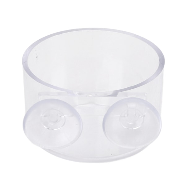 Aquarium Cone Red Worm Feeder Transparent fisktank matningskopp med sugkopp för fiskräkor