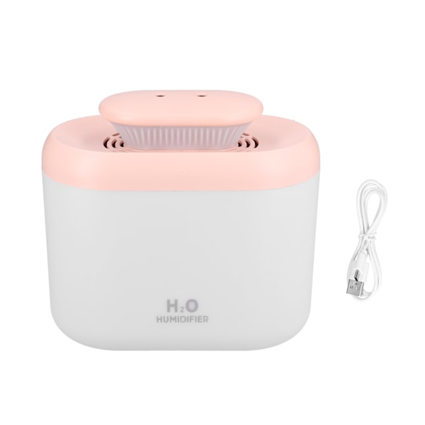 Mist Luftfukter 3500ml Stor Kapasitet Stille Diffuser med Nattlys for Hjemmekontor Rosa