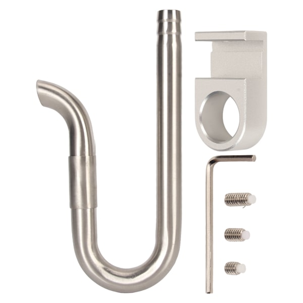 Akvarium utløpsrør 360 grader roterbart vannutløp 304 rustfritt stål mini fiskebeholder utløpsrør 12mm