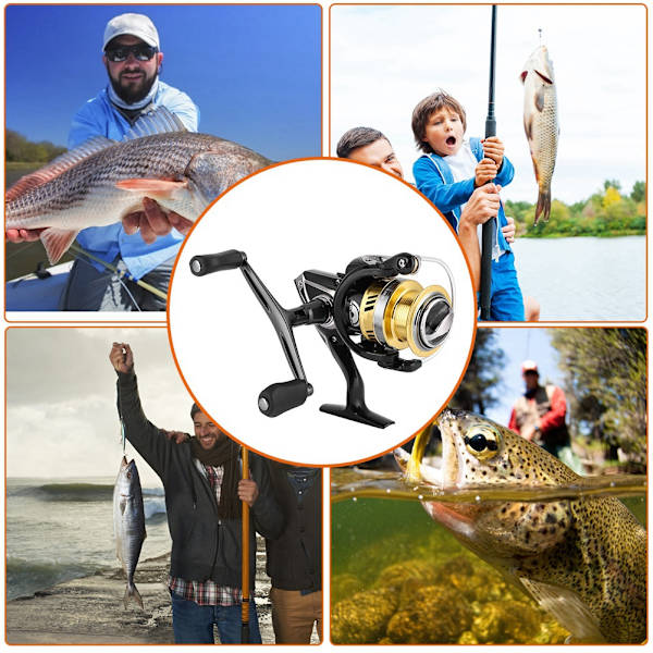 7.1:1 Hi Speed ​​Fiskrulle Trådspole Dual Rocker Lure Spinnande Fiskhjul BR3000