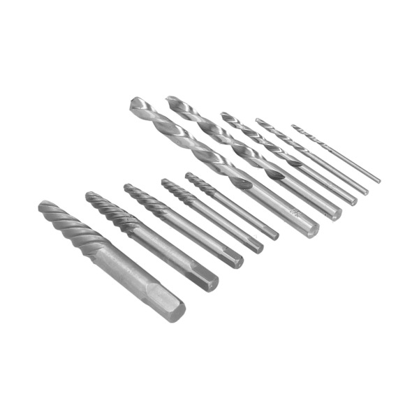Vasenkäyttöinen poranteräsetti vasemmalle kädelle koboltti British System Bolt Stud RemoversRed Iron Box
