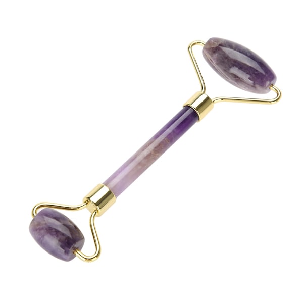 Naturlig Jade Roller Massage Ametyst Ansigtsmassage Anti Rynker Anti Aldring til ansigt og øjne