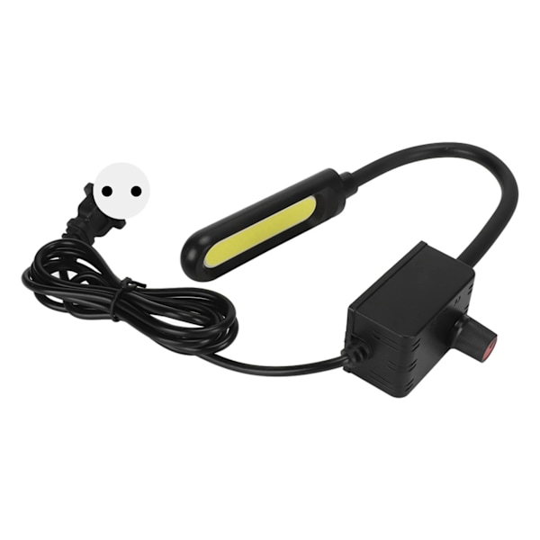Magnetisk Arbetslampa Mjuk Svanhals Vredbrytare Magnetisk Bas Enkel Kontroll Flexibel Arbetslampa för Sömnad Svarv 110‑240V EU-kontakt