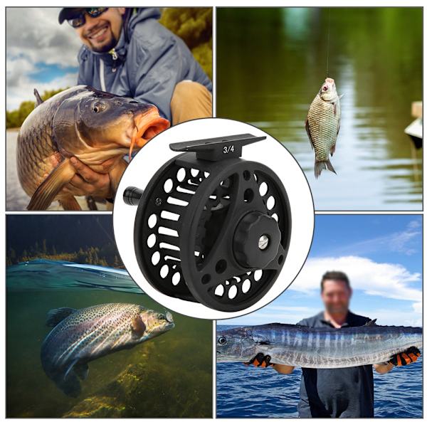 Flugfiskeri All Metal Trykstøbt Lager Gapless Wire Wheel Line Hjul Tackle (3/4)