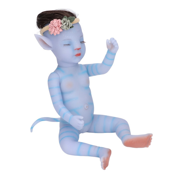 12 tums tecknad docka leksak flexibla lemmar Mjuk silikon Söta Reborn Dolls med Milk BottleGirl