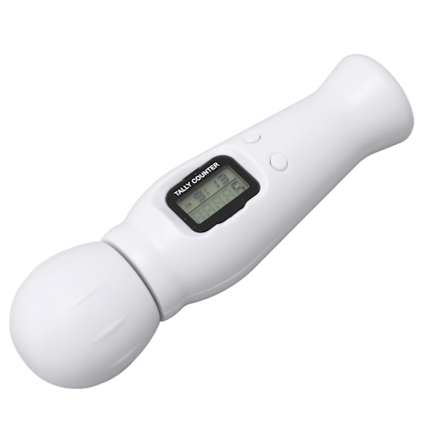 Digitaalinen helmien laskuri LED-taustavalolla, nollaustoiminnolla, kompassilla, ajan näyttöllä, hiljainen digitaalinen tasbih meditaatioon ja rentoutumiseen, valkoinen