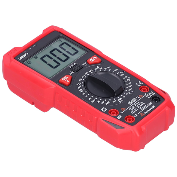 UA890C+ Multimeter med LCD-baggrundsbelysning Skærm Spænding Strøm Modstand Kapacitansmåler