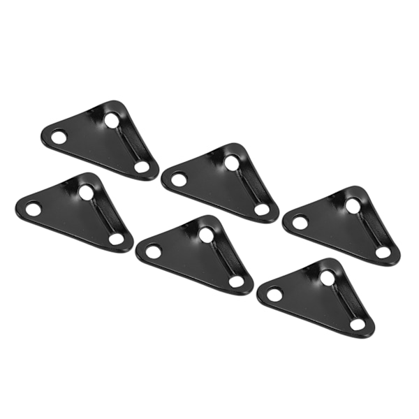 10 stk Trekanttelttovspænder Aluminiumlegering Ultralet Stærk Paracord Spænder Tovjusterer til Camping Sort