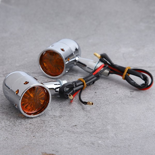 Retro Bullet Style Motorcykel Ljus LED Blinkers Indikatorlampa