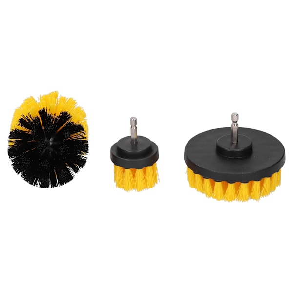 Borrborstefäste Set Nylon Hair Power Scrubber Borste Golvplattor Rengöringsverktyg Gul
