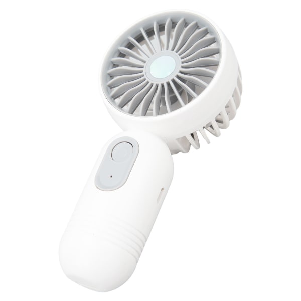 Handheld Mini Fan Small Personal Portable Fan Speed Adjustable USB Rechargeable Fan for Indoor Outdoor Travel White