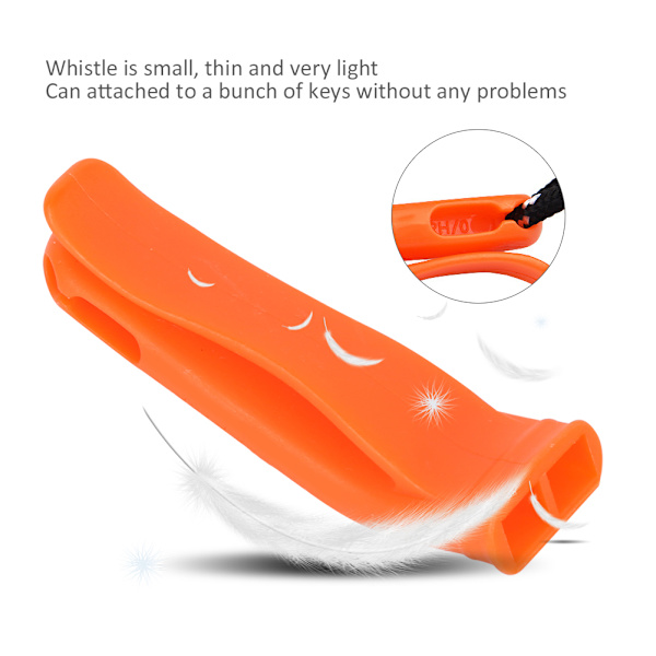 15 st PP plast ljus orange utomhus nödsituation Överlevnadsvarning Säkerhet Räddning Sport Lekplats Snabb visselpipa