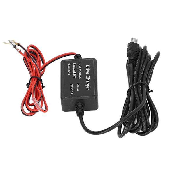 Dash Cam Hardwire Kit Hög säkerhet 24h övervakning för spegelkamera GPS Navigator Radar Detektor MICRO