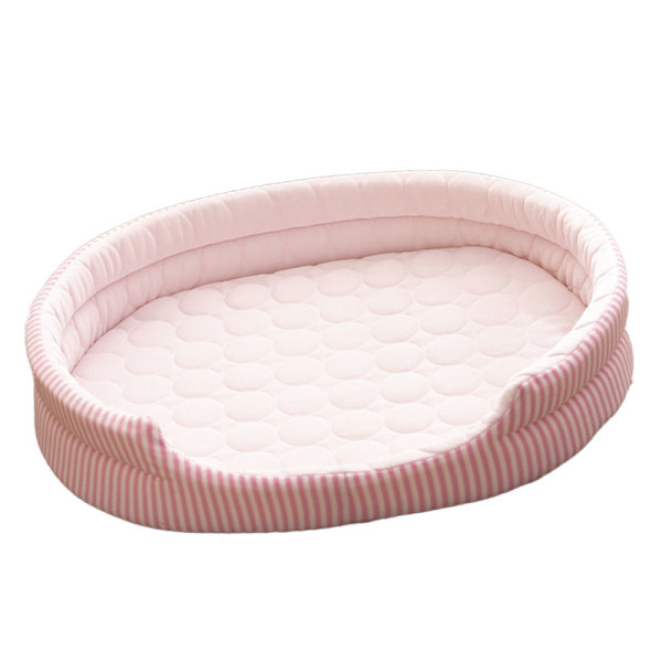 Kylsäng Pet Nest Four Seasons Universal Summer Sova Cool Ice Sidensäng för inomhus kattunge och valp Rosa