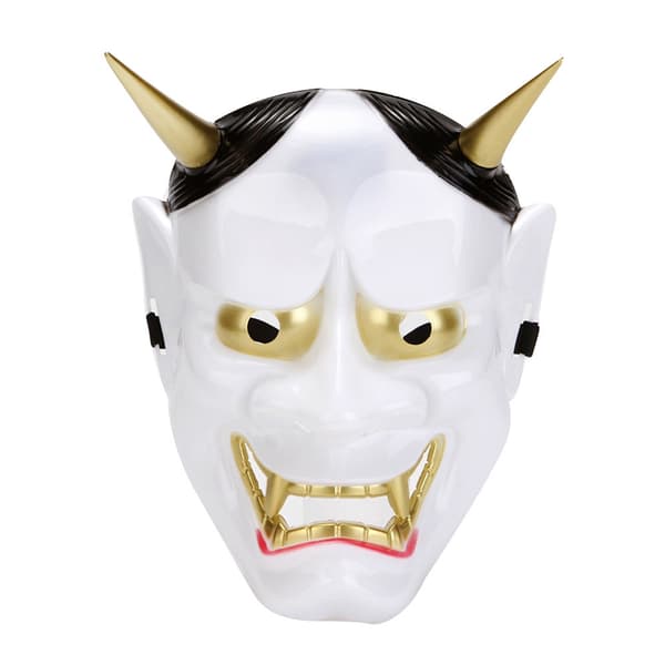 Halloween Läskig Lanling King Mask Cosplay Partymask white
