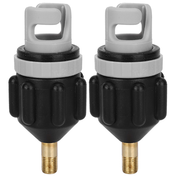 2 stk Luftpumpe Inflator Surfbræt Paddle Board Kano Adapter Hoveder Tilbehør Sort