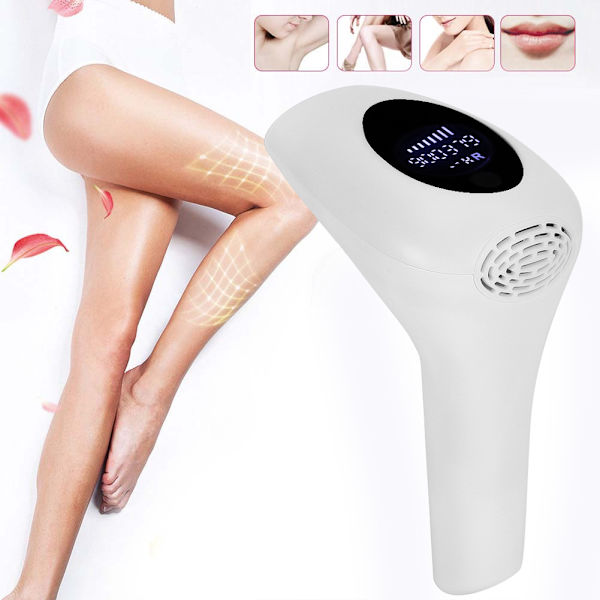 Professionel IPL hårfjernelsesmaskine Elektrisk epilator Depilator Hvid (100‑240V) Pris UE
