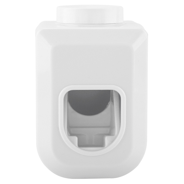 Väggmonterad tandkrämsdispenser Automatisk squeezer tandkrämshållare Hemmabadrum (Vit)