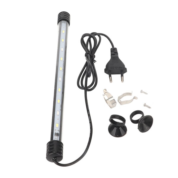 LED Akvariebelysning Høj lysstyrke Amfibie Energibesparende Vandtæt Akvariebelysning med sugekopper EU-stik 220V ZY-25A