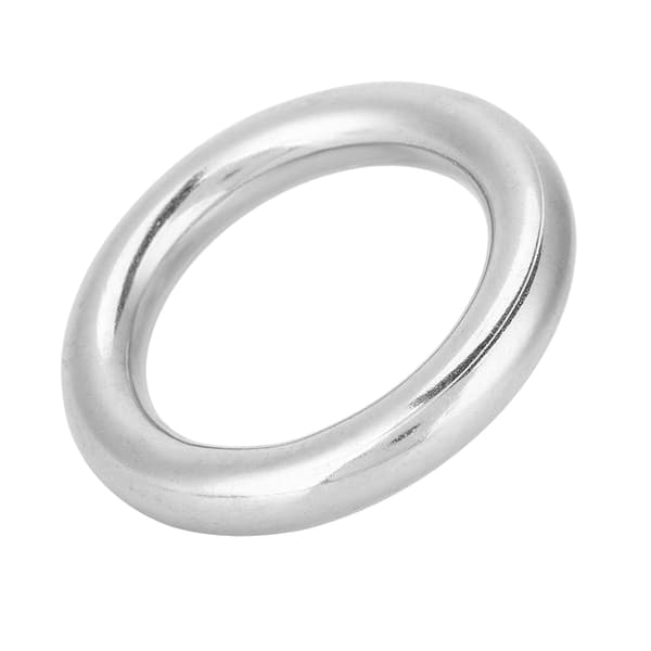 304 Rustfritt Stål Båt Marine Sveisede Ring O Rund Ring Polert Sirkel 12*50mm