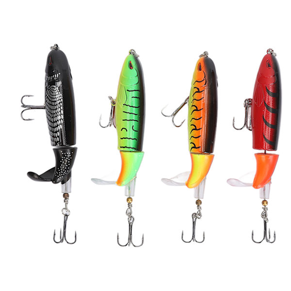 4 st 13g penna flytande lockpropellerstruktur Realistisk lockpropeller Vattenytetraktor för fiske
