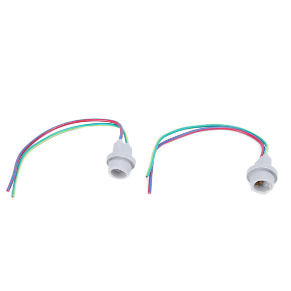2ST T10 W5W Parkeringslyssokkel med gummiglasfod Universal til scootere ATV Quad