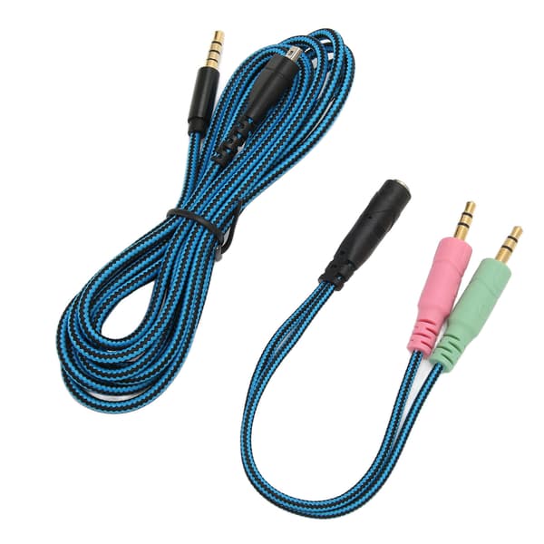 Headphone Cable Lossless OFC Core Replacement Headset Audio Cord with Y Adapter for Steelseries Arctis 3 5 7 Pro 6.5ft