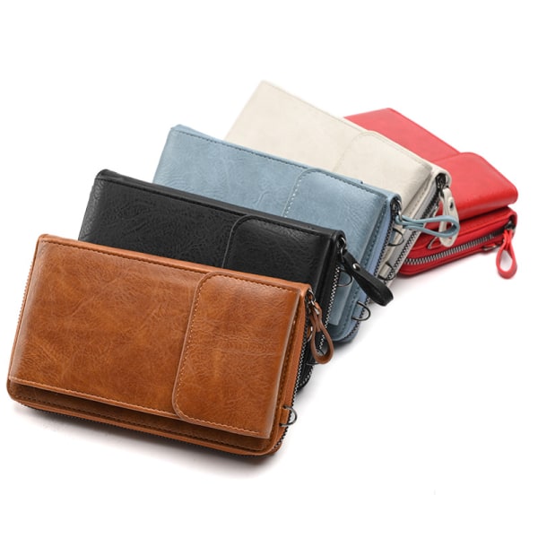 2023 ny ny plånbok för kvinnor, crossbody-väska, koreansk multifunktionell mobiltelefonväska brun
