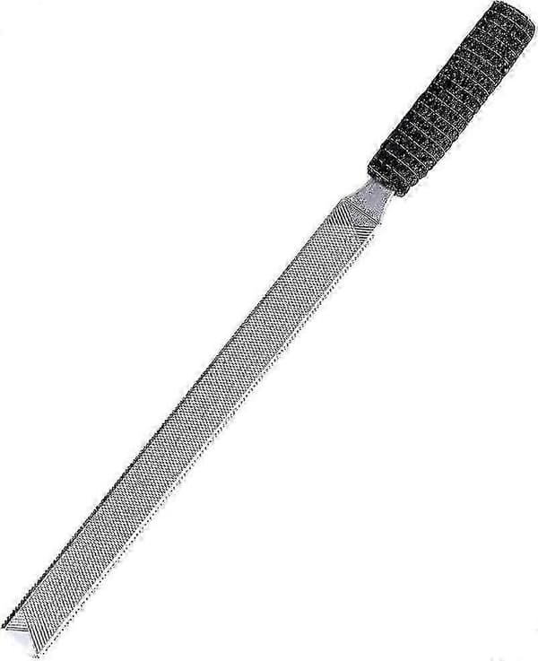 Tåneglefile Kompatibel med tykke negle, rustfrit stål 4 sider 7 tommer længde, neglefile [LD]