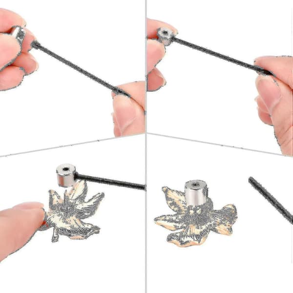 100 stycken stifthållare, stiftlås, stiftbackar, låsspänne med nyckel, 6 x 5 mm