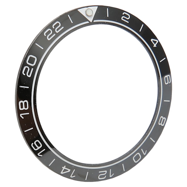 Watch Bezel Insert 41,5 mm Keramisk Watch Bezel Ring Reparationstillbehör för urmakare Svart bas Vit siffra