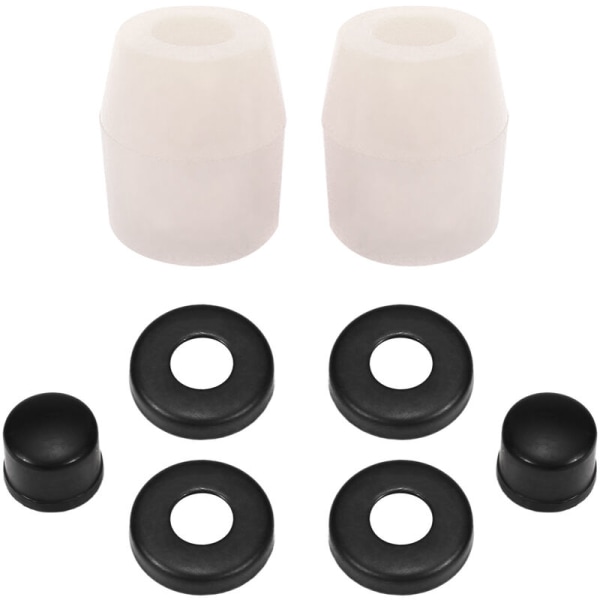 Skateboardbussningar Longboard Truck Rebuild Kit Bussningar Brickor Pivot Cups för 2 lastbilar, modell: vit