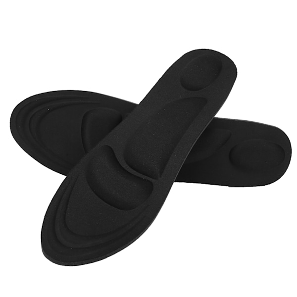 1 par 4D Memory Foam Massasje-innersåler Svetteabsorberende Menn Skosåle Skoinnlegg