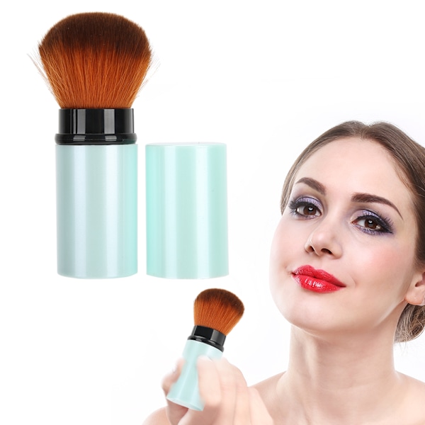 Powder Blush Brush Professionell indragbar Contour Powder Ansiktsborste Lös pulverborste